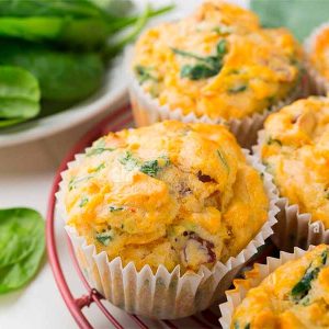 Muffins-de-Espinaca-receta
